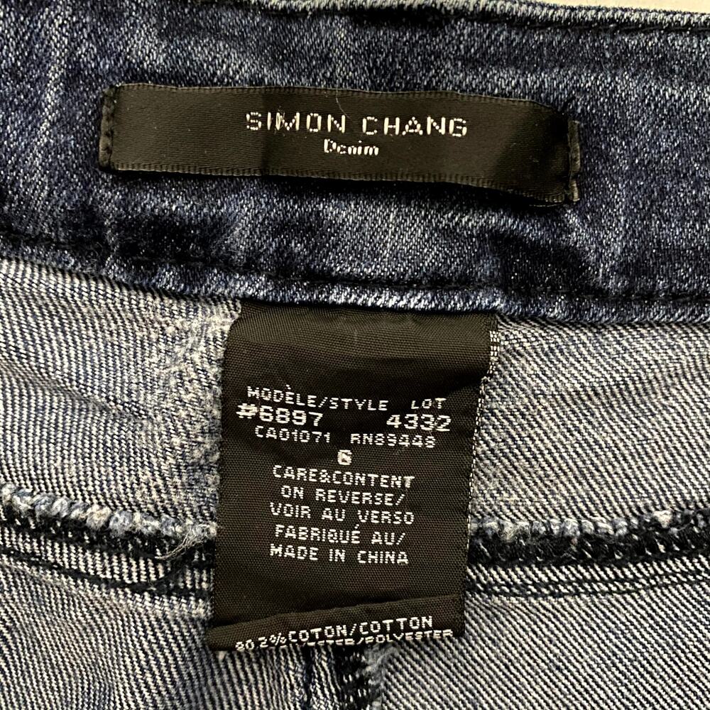 Simon Chang Denim Jeans Size 6 - Picture 4 of 4